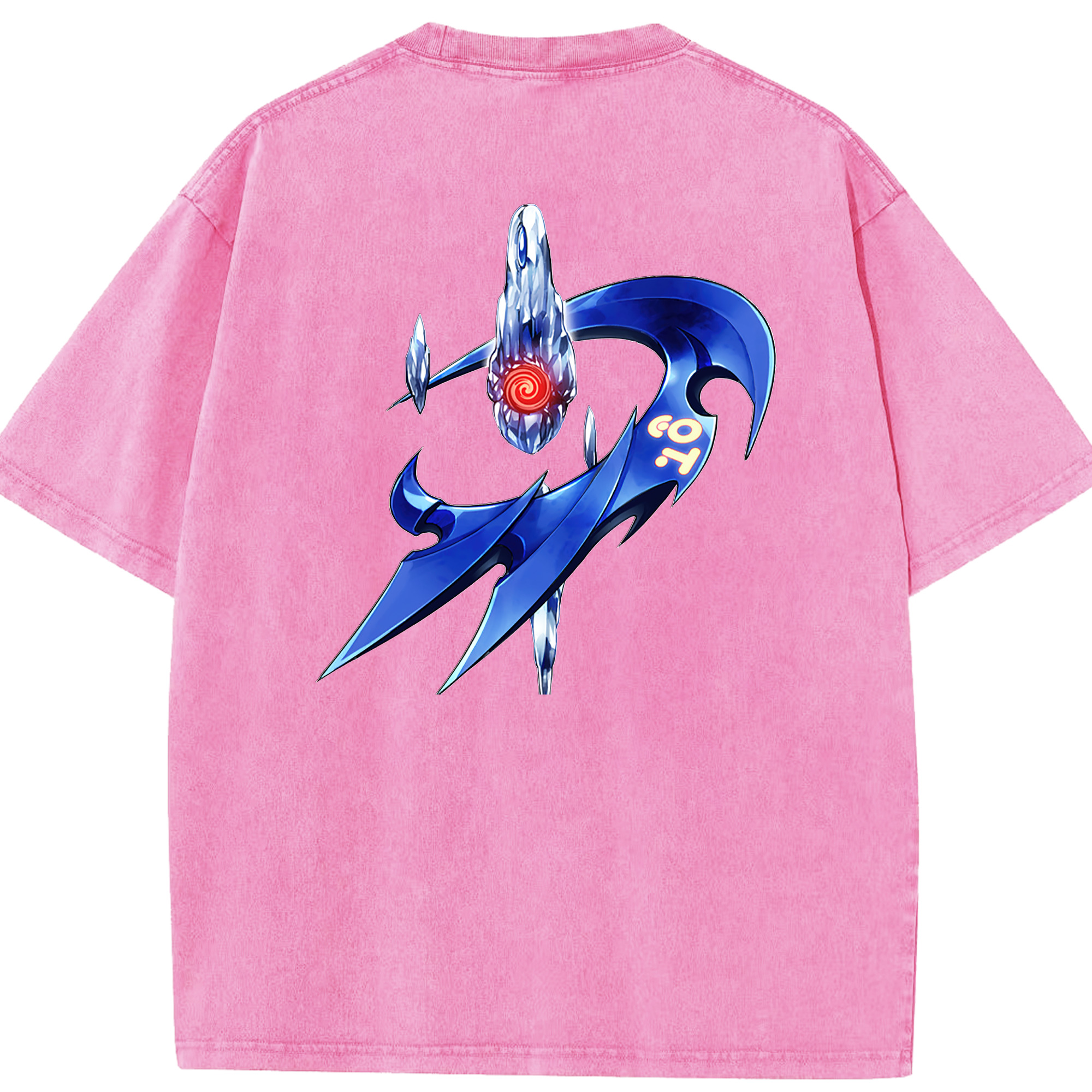 （画像用） 遊☆戯☆王 Yu-Gi-Oh! 綿100% ヴィンテージ風 半袖Tシャツ（背面プリント）